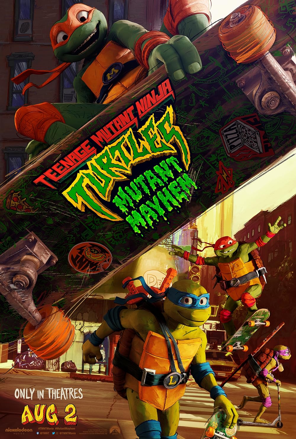 Poster for Teenage Mutant Ninja Turtles: Mutant Mayhem (2023)