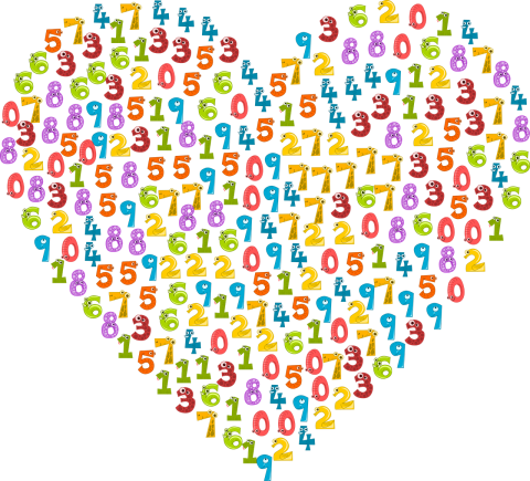 Heart with Numbers