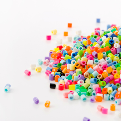 pile of colorful perler beads